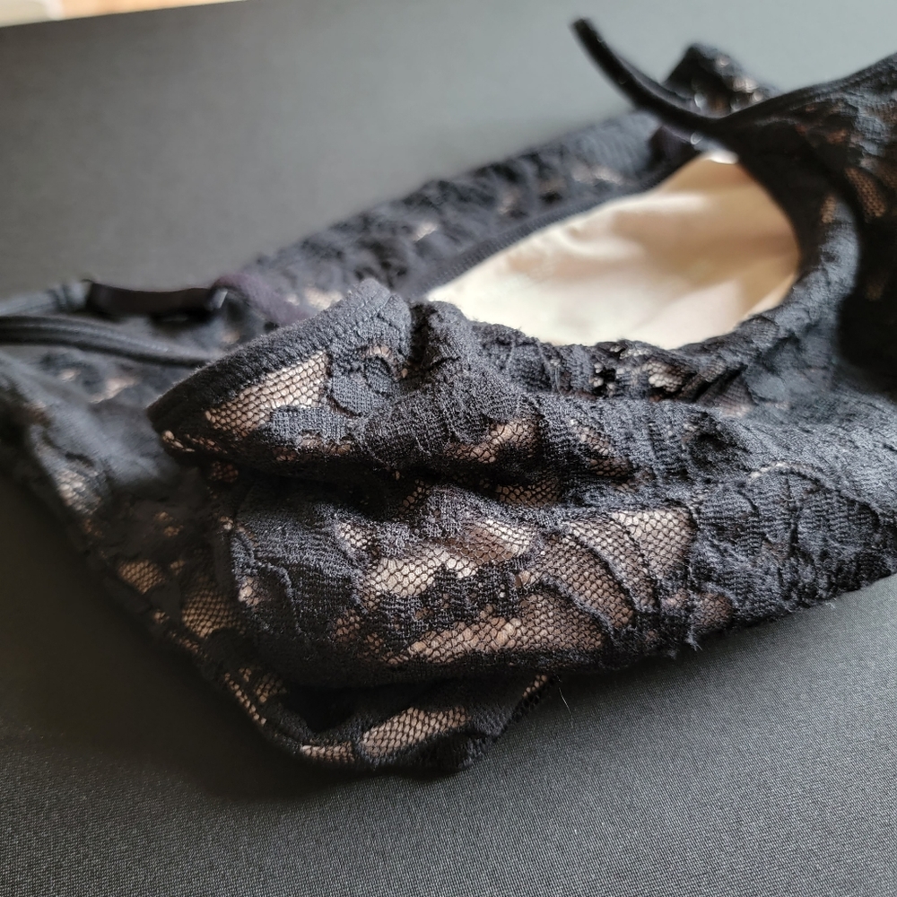 Black Lace Bra Cami